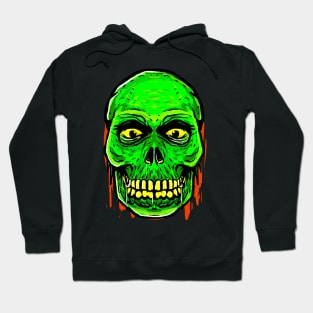 Green Skull Head Hoodie